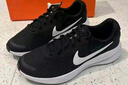 耐克NIKE男子跑步鞋REVOLUTION 7運動鞋F(xiàn)B2207-001黑白44 曬單實拍圖