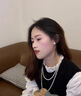 DAISY DREAM999銀針施家大珍珠耳釘女氣質(zhì)時(shí)尚高級感耳環(huán)2025年新款復古耳飾 Fever同款珍珠耳釘8mm 曬單實(shí)拍圖