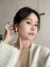 伊燦法式螺旋紋編織耳環(huán)女無(wú)耳洞耳夾獨(dú)特高級(jí)感耳釘2025新款爆款耳飾 法式螺旋紋編織耳釘 曬單實(shí)拍圖