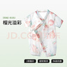 貝肽斯嬰兒衣服夏季連體衣短袖竹棉紗布新生幼兒寶寶哈衣爬服睡衣 曬單實(shí)拍圖