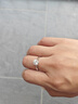 周大金 CHOW TAI KING一克拉莫桑鉆石戒指女士足銀求結(jié)婚鉆戒七夕情人節(jié)禮物送女友老婆 曬單實拍圖