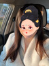 蕓蕁外套女2025新款毛毛外套女v領(lǐng)秋冬環(huán)保皮草水貂絨感中長款皮毛一 白色丨 S 曬單實拍圖