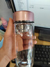 富光雙層玻璃杯泡茶杯茶水分離杯高硼硅直身水杯子辦公車載女士255ml 曬單實拍圖