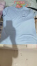 名創(chuàng)優(yōu)品（MINISO）冰絲T恤男夏季男生運(yùn)動(dòng)休閑寬松短袖2025新款涼感透氣速干衣服男t 淺藍(lán)(藍(lán)色笑臉胸標(biāo)) XL 180(不起球不掉色) 曬單實(shí)拍圖