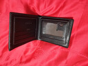 男士錢(qián)包短款三折橫款軟皮多卡位放證件時(shí)尚休閑青年薄款零錢(qián)包 黑色 曬單實(shí)拍圖