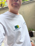 NPZ輕奢潮牌 歐貨青年夏季新款男士老鷹刺繡時(shí)尚圓領(lǐng)短袖t恤男上衣潮 白色 2XL 適合140-155斤 曬單實(shí)拍圖