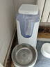 嬉皮狗（hipidog）狗狗喝水器貓咪飲水機(jī)喂食器自動喂水器不插電神器貓碗寵物用品 白色不銹鋼款飲水器 通用 曬單實拍圖