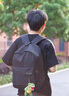 回力書包男大容量背包休閑百搭雙肩包女初高中生大學(xué)生旅行電腦包 黑色【帶沖天鴨掛件】 曬單實(shí)拍圖