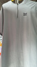 貓人短袖T恤男夏季半袖立領(lǐng)上衣打底衫潮牌青年裝 淺影灰 2XL 曬單實(shí)拍圖