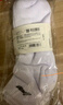 李寧（LI-NING） 襪子運動(dòng)襪男女短襪中筒襪籃球羽毛球跑步棉質(zhì)抗菌短襪透氣吸汗 白色3雙裝中筒襪【3A抗菌透氣不臭腳】 L號 【適合36到42碼】 曬單實(shí)拍圖