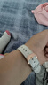 威千圖適用華為手表GT5/5pro/GT4/WATCH5真皮男女士手表表帶時(shí)尚男女生41/42mm丨18MM接口【凝雪白】 曬單實(shí)拍圖