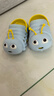 小鹿米利兒童洞洞鞋 夏季新款毛毛蟲(chóng)可愛(ài)卡通透氣軟底寶寶涼拖鞋 淺藍 14 【140】鞋內長(cháng)13.5CM建議腳長(cháng)13C 曬單實(shí)拍圖