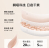 ubras雙開(kāi)扣防溢乳哺乳背勾文胸罩無(wú)鋼圈哺乳內衣女 漣漪藍色 XL 曬單實(shí)拍圖