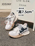 卓詩尼7.5cm內(nèi)增高德訓鞋女厚底2025秋季新款阿運動鞋甘小個子 米/黑 38 曬單實拍圖