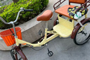 永久老年人力三輪車(chē)腳踏腳踩腳蹬車(chē)自行車(chē)輕便小型成人 20寸米色帶人款-液壓減震 雙鏈條 曬單實(shí)拍圖