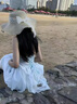 PMWRUN桔梗house海邊度假風(fēng)吊帶連衣裙女2025夏季新款氛圍感露背長裙子 薄荷曼波 M 曬單實拍圖