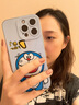 圣圖朗哆啦A夢適用蘋果16promax手機(jī)殼新款iphone14高級感15卡通男12可愛女8plus液態(tài)硅膠11植絨全包防摔 魅影-遠(yuǎn)峰藍(lán)-開心多來A夢藍(lán)底  iPhone 16 pro max 曬單實(shí)拍圖