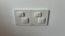 貝得力（BEIDELI）插座保護蓋防觸電插座嬰兒保護蓋兒童安全防護蓋電源保護套24只 曬單實拍圖