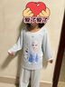 迪士尼莫代爾兒童睡衣夏季薄款女童家居服套裝空調(diào)服ZF36793-1 紫色120 曬單實(shí)拍圖