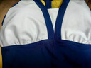 速比濤（Speedo）泳衣女綺遇系列深海設(shè)計(jì)海島溫泉度假性感連體泳衣 海藍(lán)/白 34 曬單實(shí)拍圖