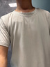 FitonTon男士睡衣男夏季冰絲短袖短褲大碼男士家居服套裝可外穿L 曬單實拍圖