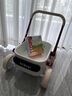 kidpop嬰兒學(xué)步車多功能實(shí)木手推車可調(diào)速防側(cè)翻兒童玩具周歲禮物象牙白 曬單實(shí)拍圖