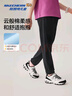Skechers斯凱奇兒童春秋運動(dòng)褲透氣褲子男女童戶(hù)外防蚊寬松長(cháng)褲L225K065 【輕薄透氣】碳黑/0018 130 曬單實(shí)拍圖