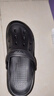 特步（XTEP）洞洞鞋男拖鞋外穿男夏季情侶厚底增高運(yùn)動(dòng)涼鞋男 A457 黑 42-43 曬單實(shí)拍圖