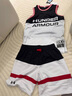 安德瑪（Under Armour）兒童套裝童裝背心短褲夏季男童運動裝21211955 黑色 130cm  曬單實拍圖