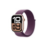 Apple Watch Series 10 智能手表42毫米玫瑰金色鋁金屬表殼梅子色回環(huán)式表帶【GPS款】聯(lián)通補(bǔ)貼 曬單實(shí)拍圖