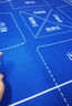 紫湖摜蛋專(zhuān)用桌布撲克牌棋牌室比賽專(zhuān)用桌墊打麻將牌藍色桌布80*80cm 曬單實(shí)拍圖