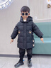 G.DUCKKIDS小黃鴨童裝兒童羽絨服男童中長款加厚男孩外套冬季寶寶小惡魔衣服 黃色 90 建議1~2歲【 80-90cm】 曬單實拍圖