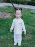史努比（SNOOPY）女童打底衫兒童長(zhǎng)袖T恤半高領(lǐng)上衣中小童寶寶衣服 撞色拼接米色 曬單實(shí)拍圖