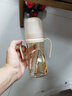 Grosmimi韓國(guó)進(jìn)口格羅咪咪吸管杯奶瓶嬰兒童水杯PPSU學(xué)直飲杯子6月1-3歲 經(jīng)典小熊款(分體蓋) 300ml 曬單實(shí)拍圖