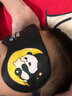 好視力 卡通真絲眼罩 兒童學生睡眠專用遮光夏季桑蠶絲午休睡覺 熊貓 曬單實拍圖