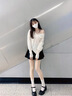 回力厚底瑪麗珍女鞋2025新款配裙子黑色jk鞋子千金風(fēng)小皮鞋公主鞋 黑色【休閑風(fēng)】 （底厚6cm） 37 曬單實(shí)拍圖