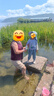 kocotreekk樹兒童防曬帽男女童帽子防紫外線大披肩帽雙面可戴 日光藍(lán) M 曬單實(shí)拍圖