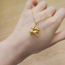 中國(guó)黃金（CHINA GOLD）一鹿有你黃金項(xiàng)鏈女新款足金吊墜七夕情人節(jié)禮物送女友老婆生日 精美禮盒【請(qǐng)勿拍】 曬單實(shí)拍圖