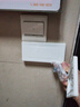 國際電工118型二位三位四位空白面板二合一長方形底盒蓋板白灰金三色蓋板 118空白面板【三位】白 曬單實(shí)拍圖