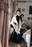 十竹圍巾女士秋冬新款時尚保暖三角披肩外搭高檔針織圍脖輕奢生日禮物 米白色【時尚百搭】 曬單實拍圖