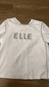 ELLE法式摩登休閑寬松T恤女2025夏季新款高級感顯瘦氣質(zhì)時(shí)尚短袖 米白 S 曬單實(shí)拍圖