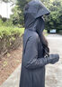 蕉下（beneunder）防曬衣女前后兩穿寬松防曬服全防護(hù)騎行戶外AL821漫暮黑M 曬單實(shí)拍圖
