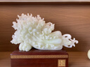 郎凱丹頓天然玉石白菜擺件招財家居客廳玄關(guān)酒柜裝飾擺件公司開(kāi)業(yè)喬遷禮品 財源滾滾QC6（長(cháng)約32cm) 曬單實(shí)拍圖
