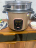半球電飯煲家用老式 多功能便攜宿舍小容量不粘內(nèi)膽帶蒸籠小型迷你電飯鍋2-3-4人用 咖啡色5升-不粘加厚膽(適用4-7人)下單配3件套 曬單實拍圖