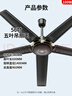 鉆石牌吊扇電風(fēng)扇家用客廳1.4米56吋樓頂扇工業(yè)大風(fēng)力吸頂電風(fēng)扇DS56-18B5 曬單實(shí)拍圖