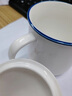 萬(wàn)佳臻仿搪瓷杯創(chuàng)意大容量馬克杯帶蓋喝水杯懷舊經(jīng)典復(fù)古杯牛奶咖啡茶缸 【早日退休*字樣】 曬單實(shí)拍圖