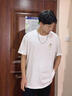 名創(chuàng)優(yōu)品卡通印花短袖男生純棉夏季t恤文藝休閑風寬松男款體恤Z 淺米 L 曬單實拍圖