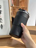 ENO英國(guó)ENO保溫杯咖啡杯男女陶瓷內(nèi)膽便攜奶茶高顏值車載隨行水杯子 隕石黑 500ml 曬單實(shí)拍圖