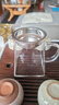 憶壺茶（YIHUTEA）玻璃公道杯帶過(guò)濾網(wǎng)茶漏套裝茶具配件茶海分茶器加厚功夫茶杯大號(hào) 公道杯350ml+茶漏 曬單實(shí)拍圖