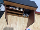 尋巧鞋柜換鞋凳子家用門口簡易置物架出租屋用多層皮質(zhì)鞋子收納架可坐 三層帶門帶靴位原野橡木色80CM 曬單實(shí)拍圖